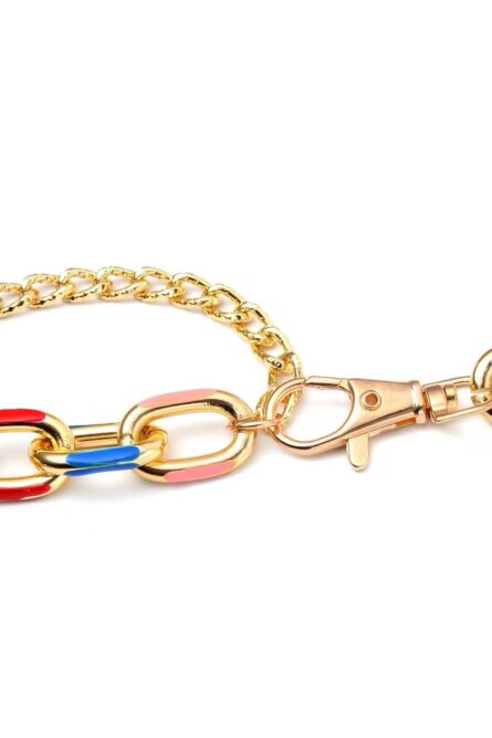 297 - Multi-Color Enameled Statement Necklace - Image 3