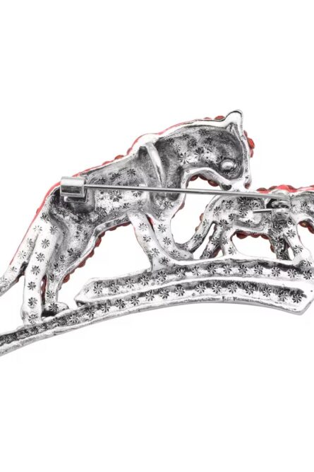 Red Panther Crystal Brooch - Image 3