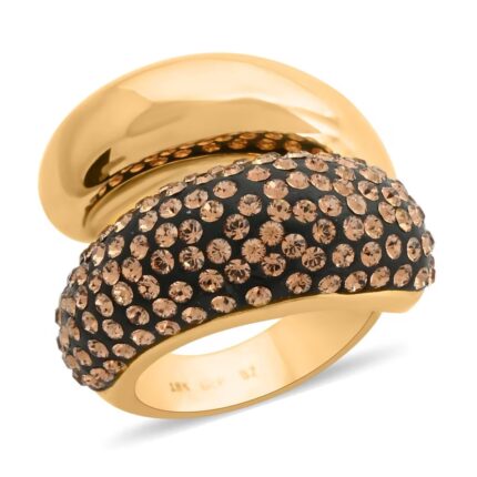 779 - Champagne Austrian Crystal Statement Ring