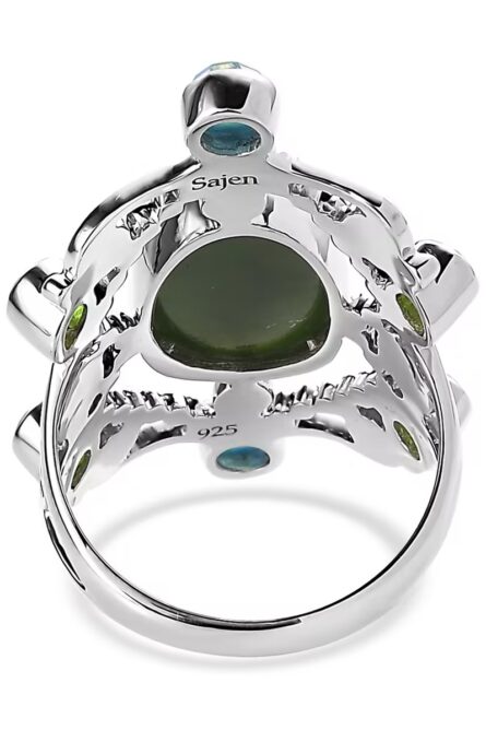 55 - Celestial Spiral Nephrite Jade Ring - Image 4