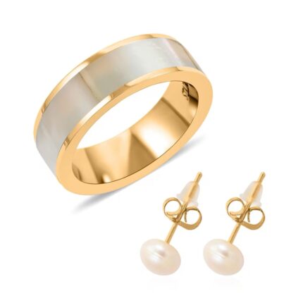 777 - Mother of Pearl & Freshwater Pearl Jewelry Set