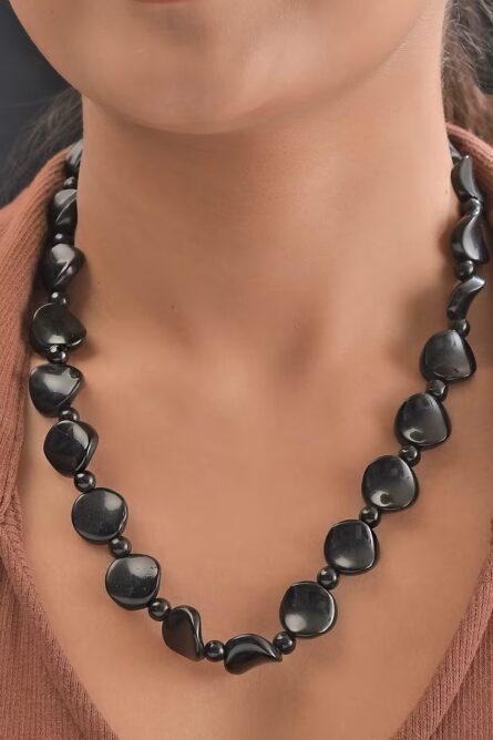 22 - Black Agate Bead Necklace - Image 5