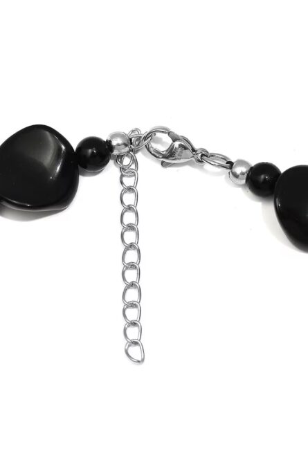22 - Black Agate Bead Necklace - Image 3