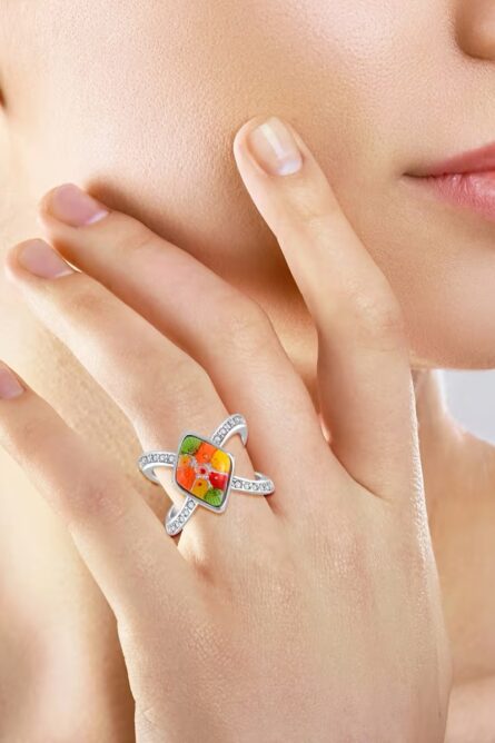 57 - Venetian Bloom Statement Ring - Image 4