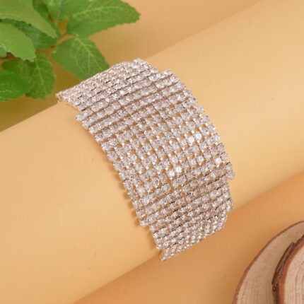 402 - Crystal Cascade Cluster Bracelet