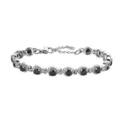 44 - Thai Black Spinel Tennis Bracelet