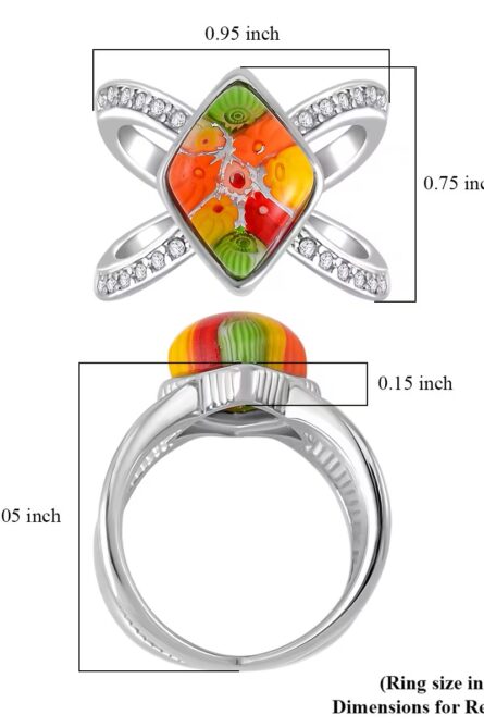 57 - Venetian Bloom Statement Ring - Image 2