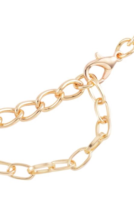 249 - Orange Crystal Bib Necklace & Earrings Set - Image 4