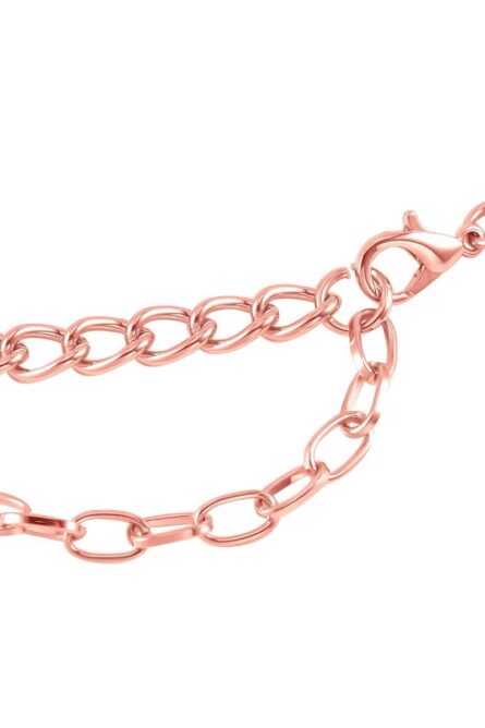 247 - Fuchsia Crystal Floral Necklace Set - Image 5