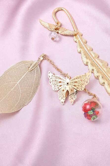 Set of 2 Goldtone Metal Bookmarks - Image 3