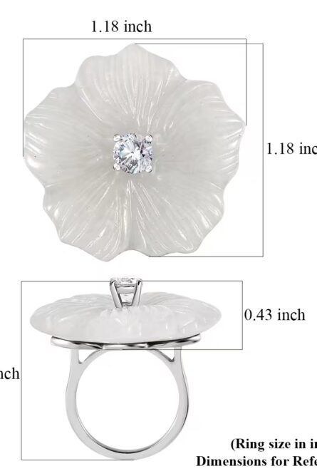 510 - Ivory Empress Jade Ring - Image 2