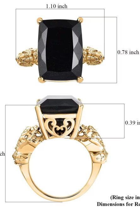 5 -  Mystic Pixiu Black Jade Ring - Image 3