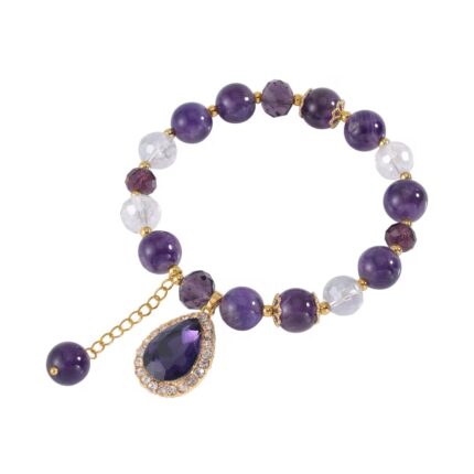 330 - Royal Radiance Beaded Charm Bracelet