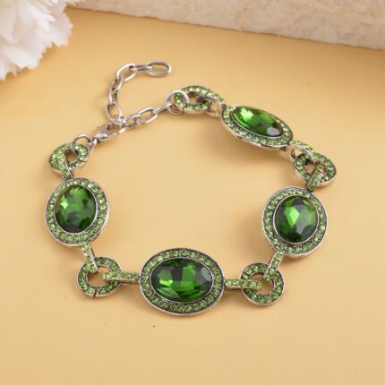 398 - Emerald Envy Link Bracelet
