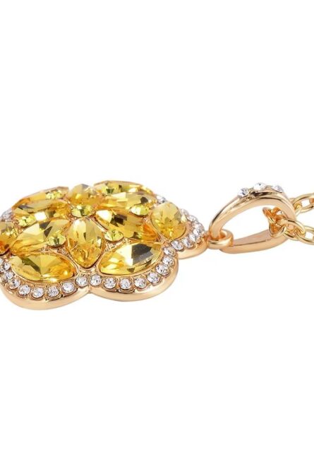 48 - Golden Bloom Austrian Crystal 4-Piece Jewelry Set - Image 8