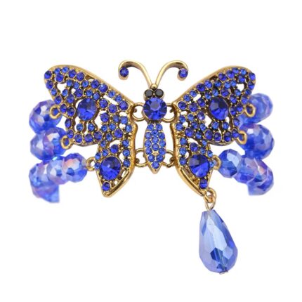 303 - Blue Butterfly Stretch Bracelet