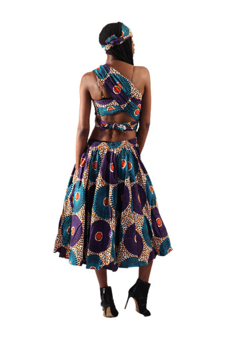 0027 - Royal Orbit Ankara Infinity Dress - Image 6