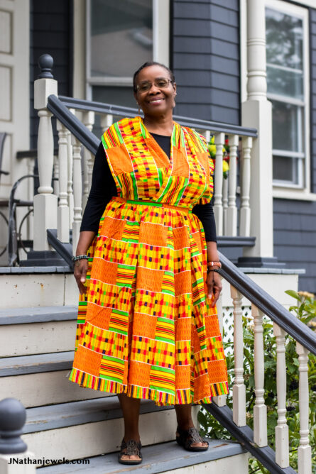 0027 - Sunfire Kente Ankara Infinity Dress