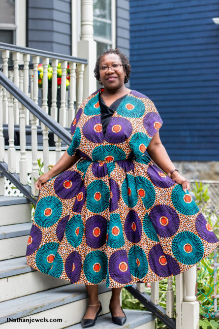 0027 - Royal Orbit Ankara Infinity Dress